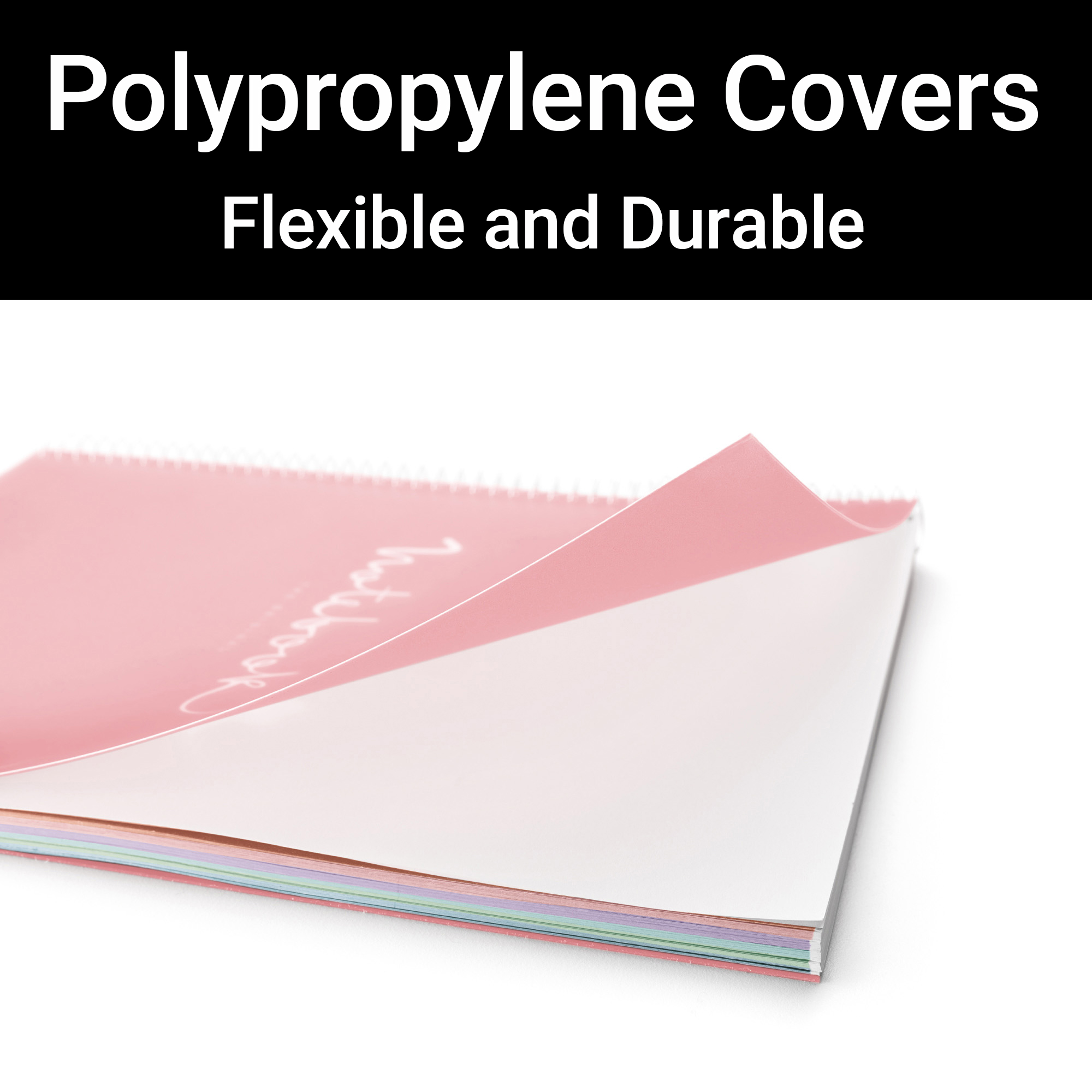 M® MiquelRius Aurora Lined 4 Subject Notebook, 11" x 8.5", Poly Cover - West Bay