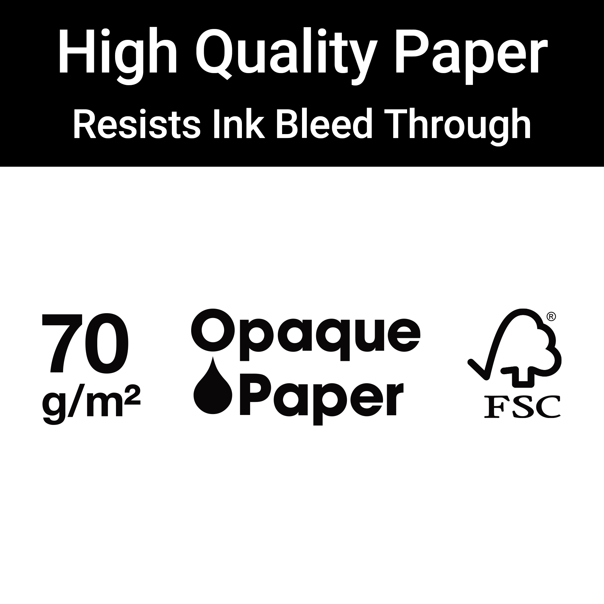 M® MiquelRius Lined 4 Subject Notebook, 11" x 8.5", Cardboard Cover - Dark Floral