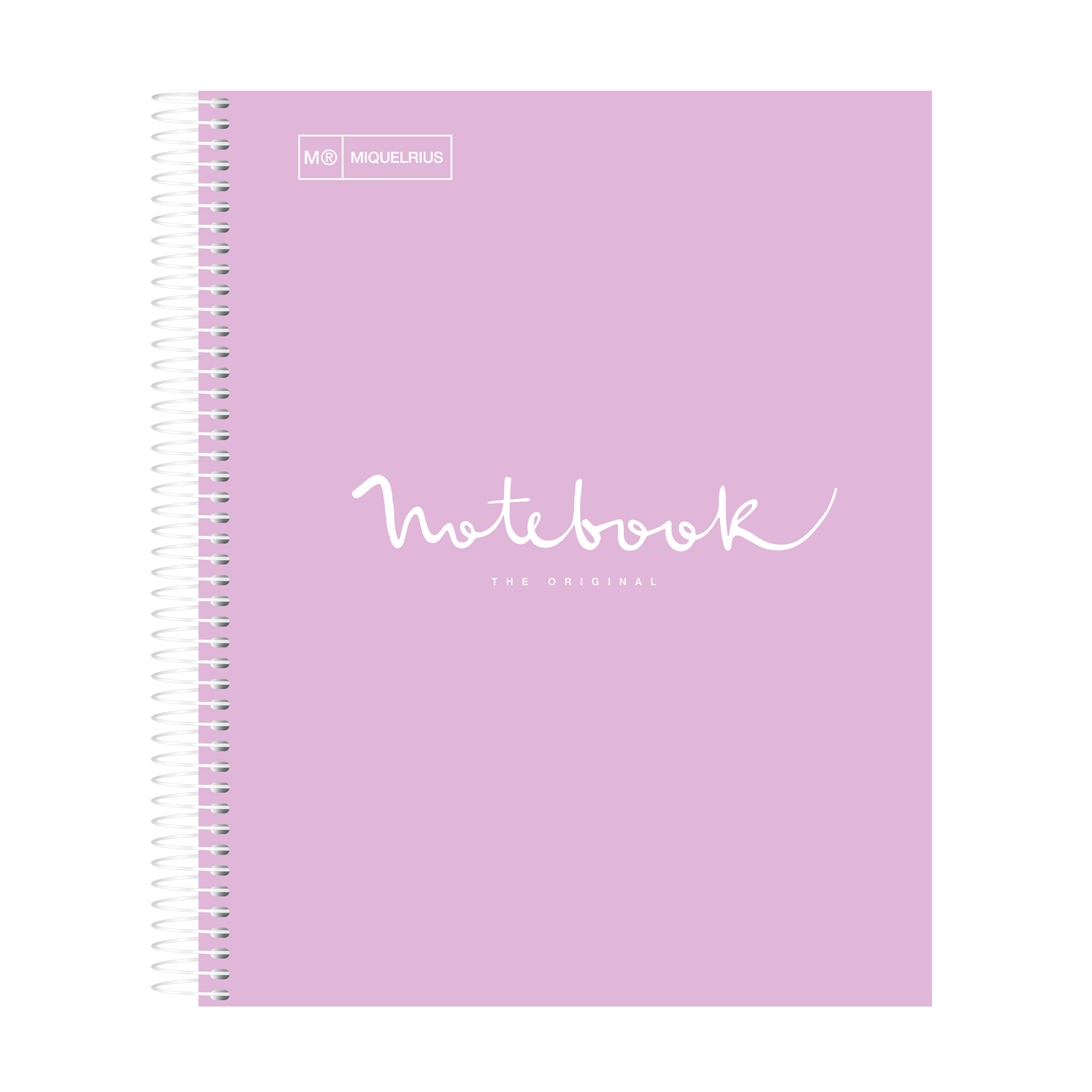 M® MiquelRius Emotions® Lined 1 Subject Notebook, 11" x 8.5", Cardboard Cover - Lavender