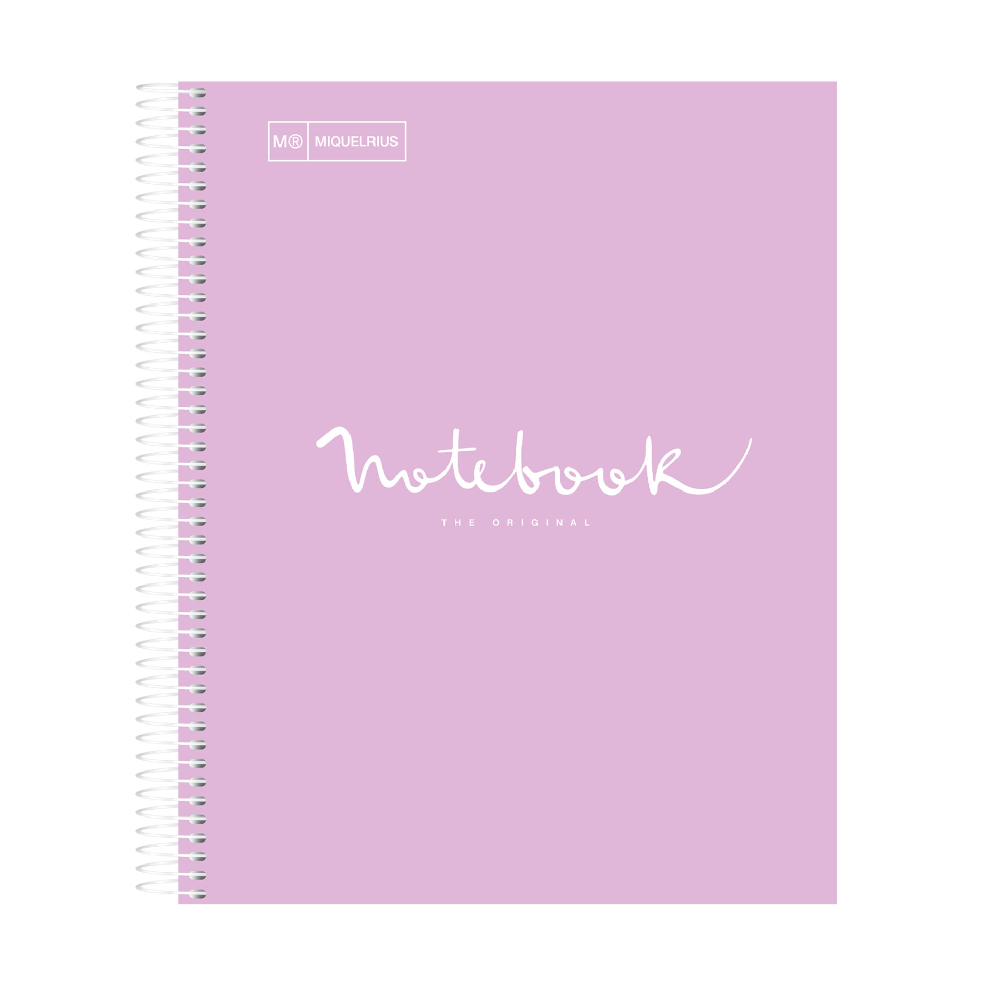 M® MiquelRius Emotions® Lined 1 Subject Notebook, 11" x 8.5", Cardboard Cover - Lavender