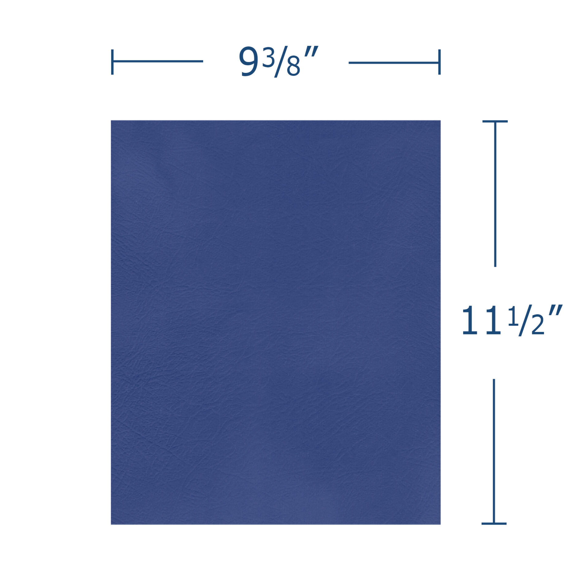 Embossed 2-Pocket Folders, 25 per Box, Dark Blue