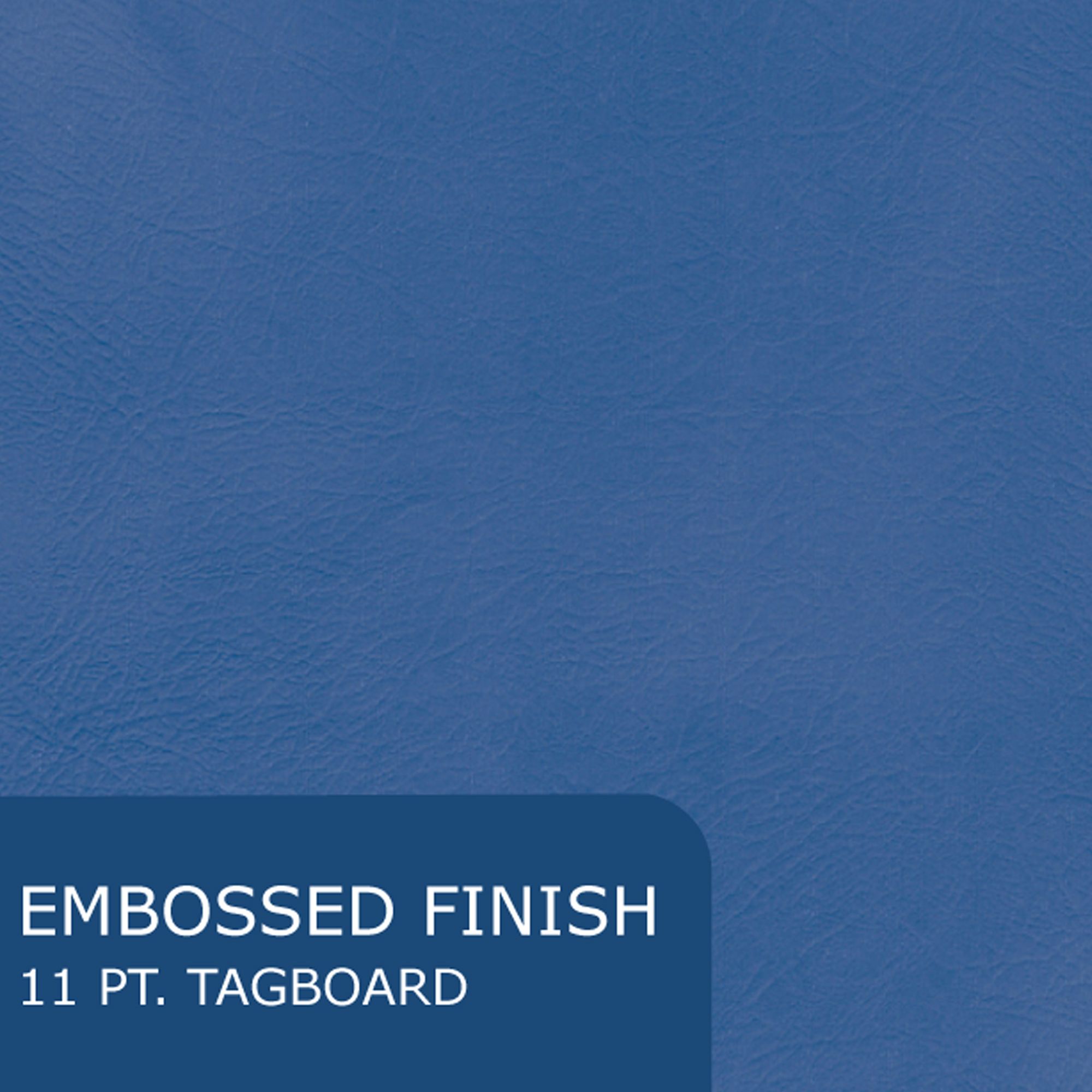 Embossed 2-Pocket Folders, Shelf Display Containing 100 Folders, 11.75" x 9.5", Assorted Colors