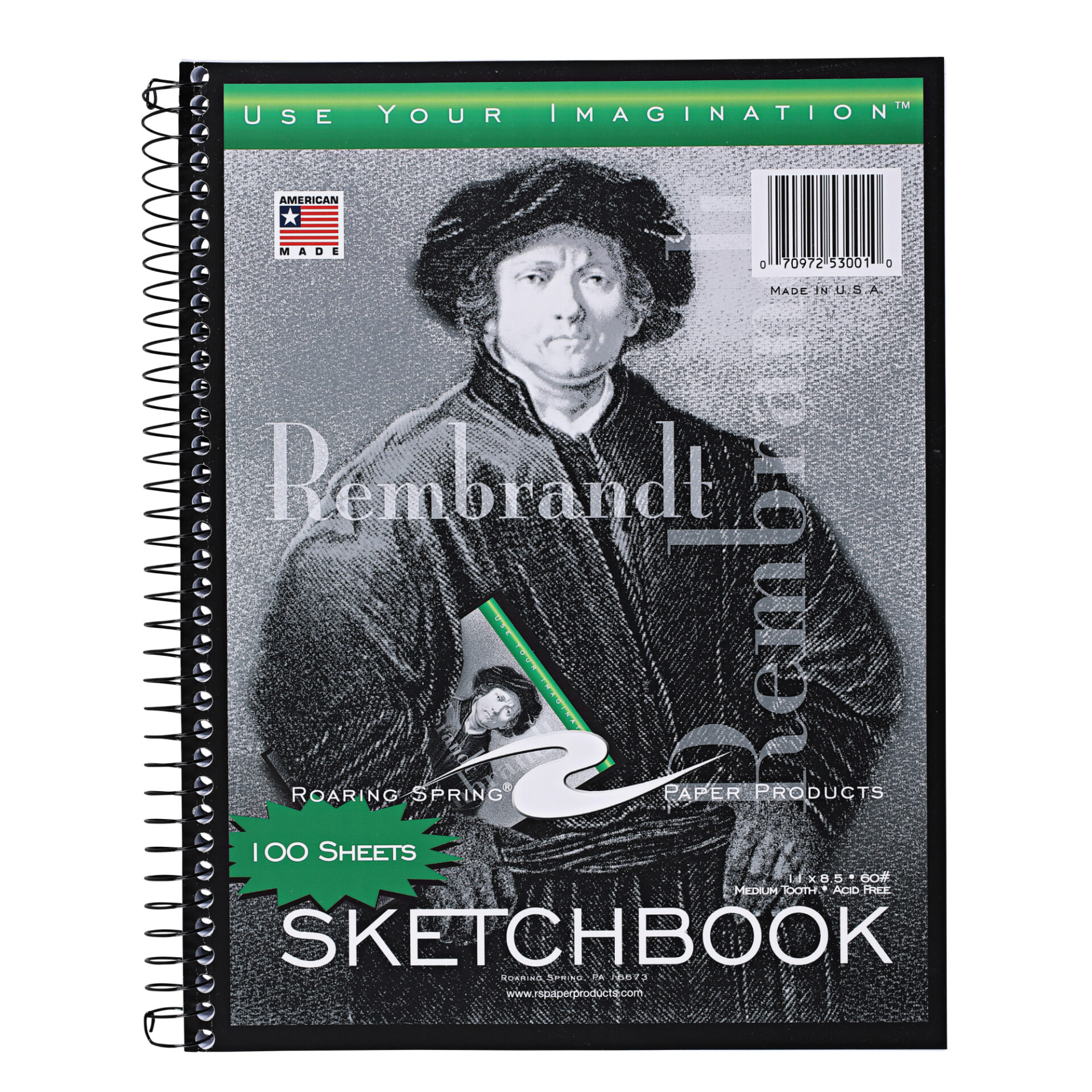 Rembrandt Wirebound Sketchbook, 60 lb. Drawing Paper