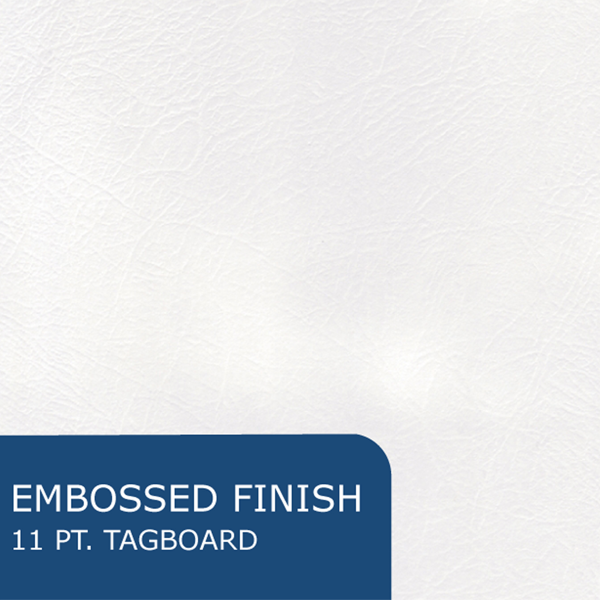 Embossed 3-Prong Pocket Folders, 25 per box, 11.75" x 9.5", White