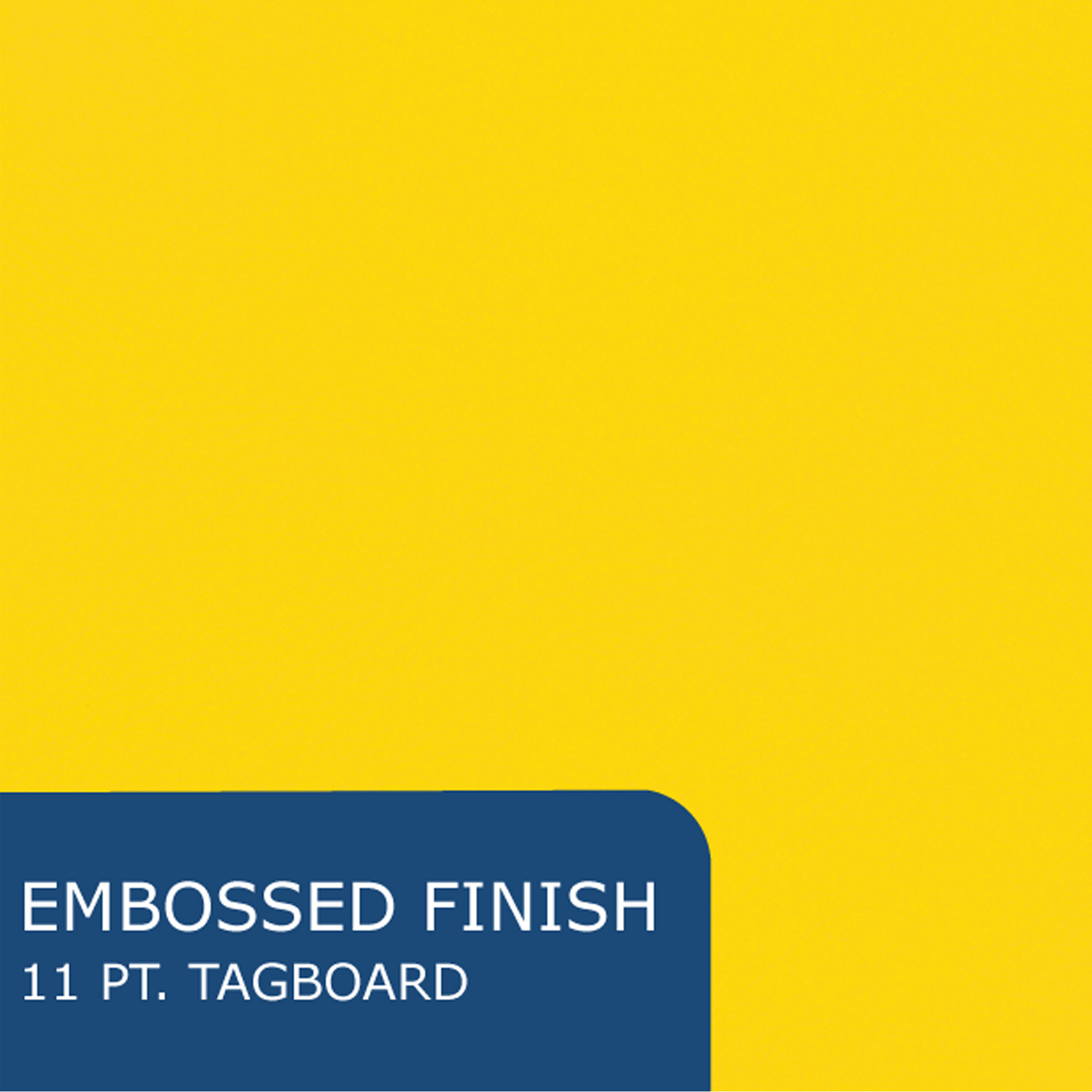 Embossed 3-Prong Pocket Folders, 25 per box, 11.75" x 9.5", Yellow