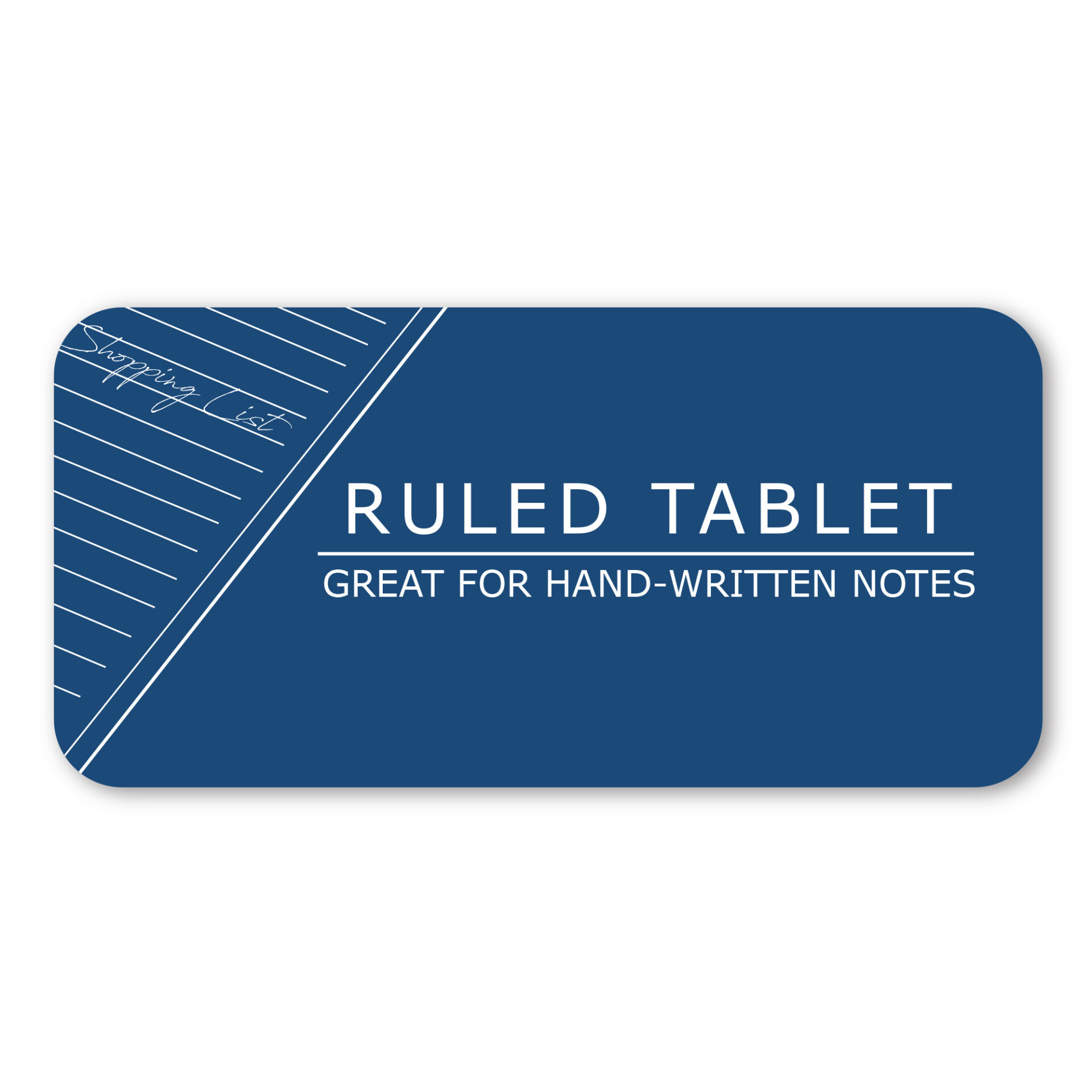 Writing Tablet, Wide Ruled, White Paper