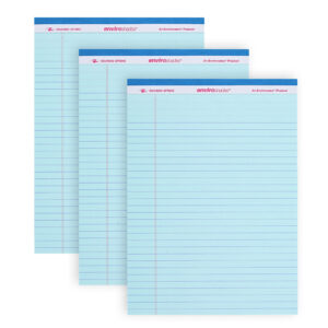 Enviroshades® Recycled Legal Pads, Legal Ruled, Blue, Pack of 3
