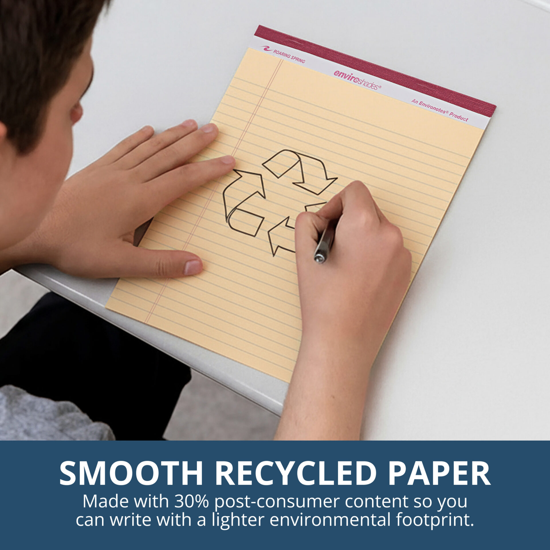 Enviroshades® Recycled Legal Pads, Legal Ruled, Ivory, Pack of 12