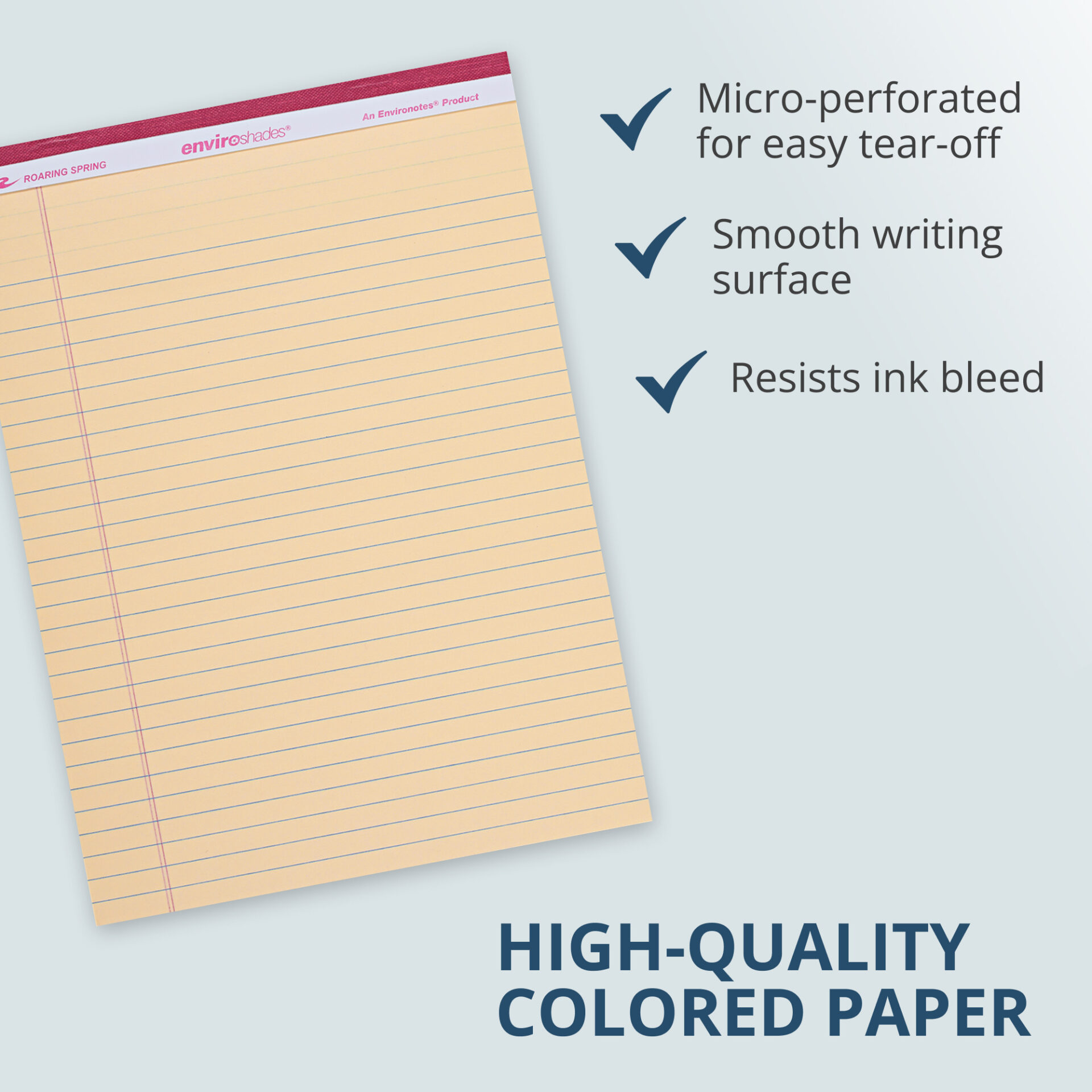 Enviroshades® Recycled Legal Pads, Legal Ruled, Ivory, Pack of 12