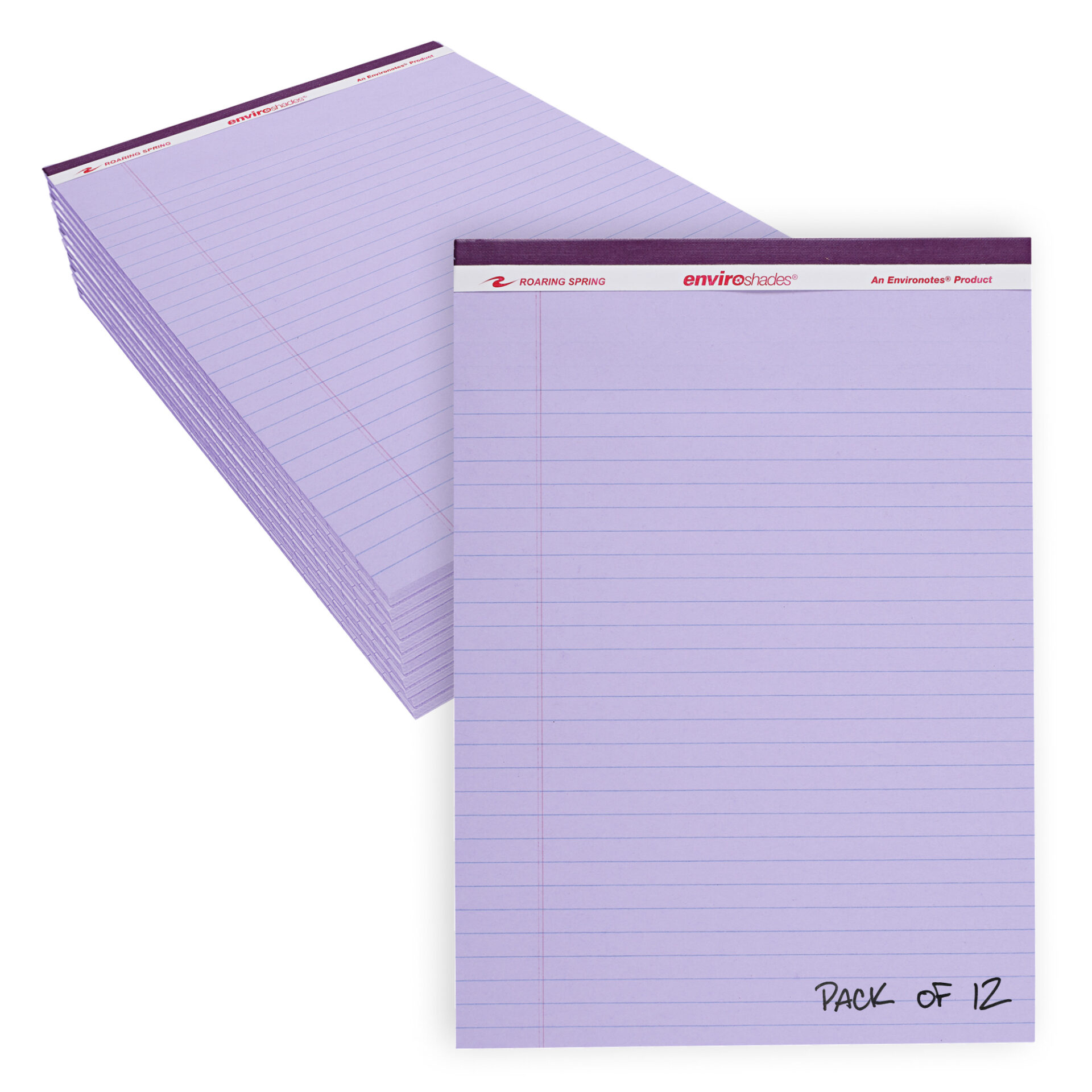 Enviroshades® Recycled Legal Pads, Legal Ruled, Orchid, Pack of 12