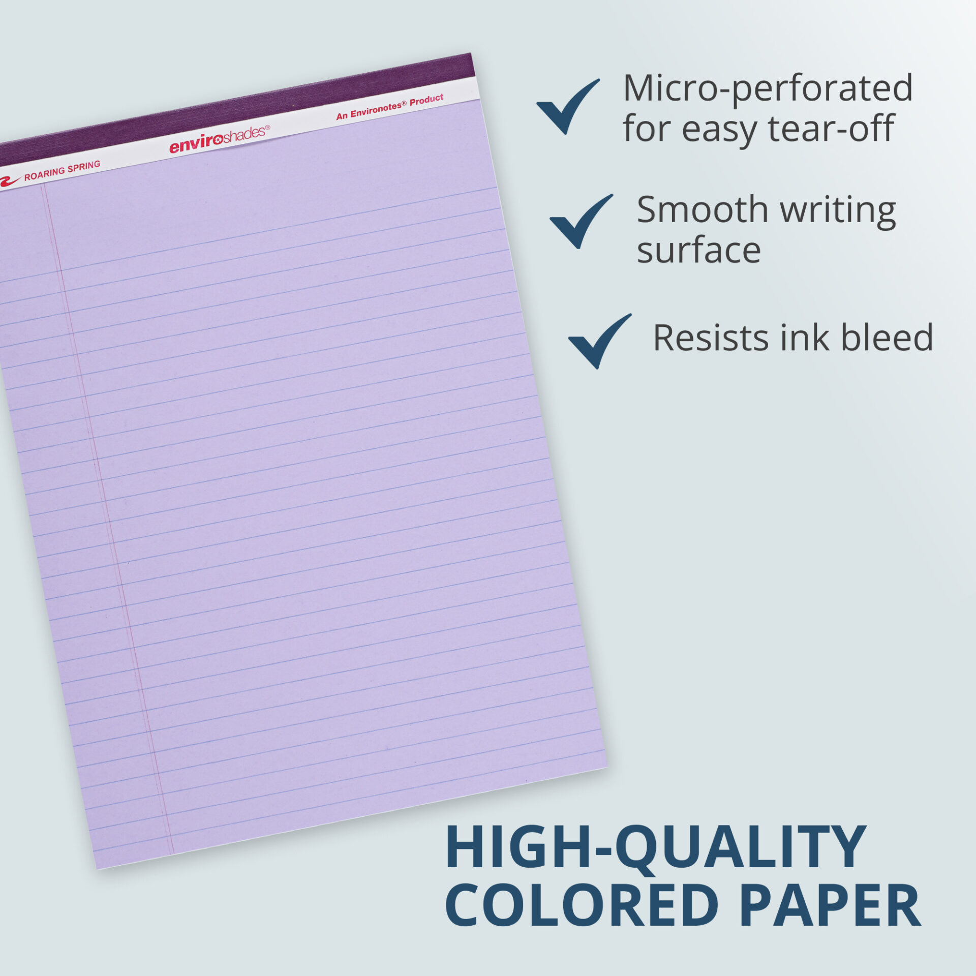 Enviroshades® Recycled Legal Pads, Legal Ruled, Orchid, Pack of 12