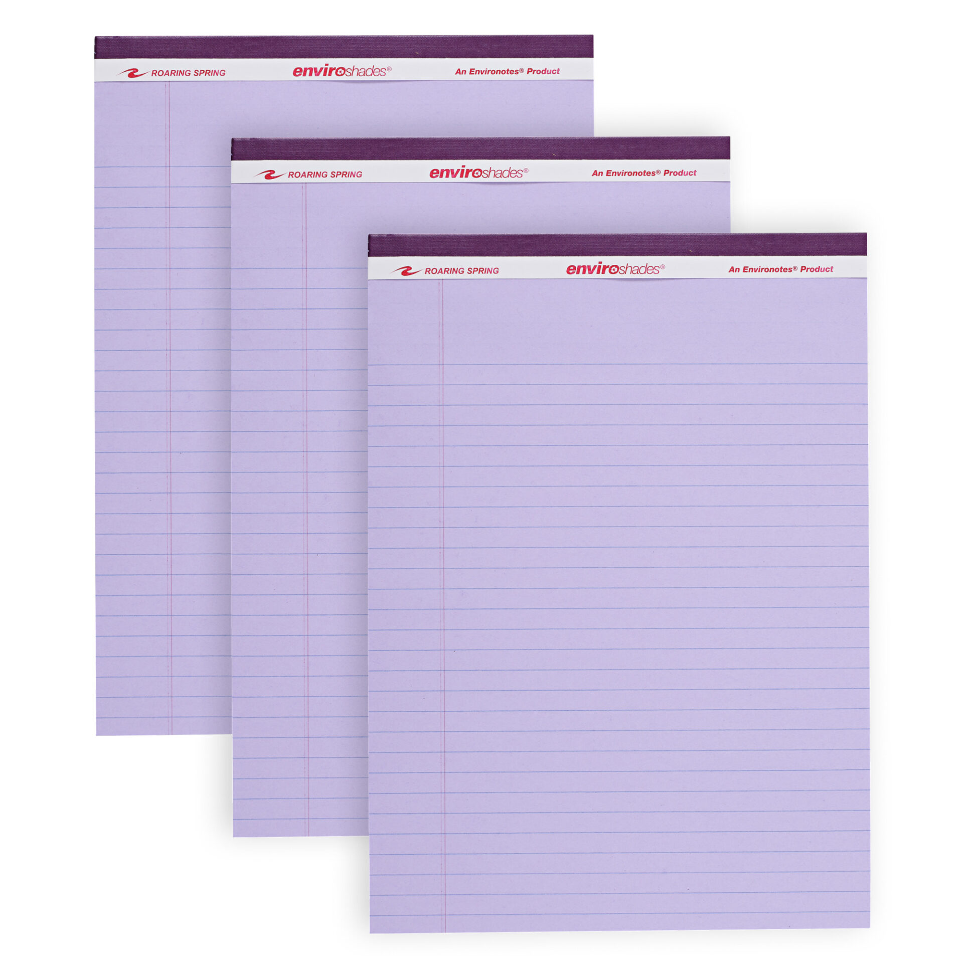 Enviroshades® Recycled Legal Pads, Legal Ruled, Orchid, Pack of 3