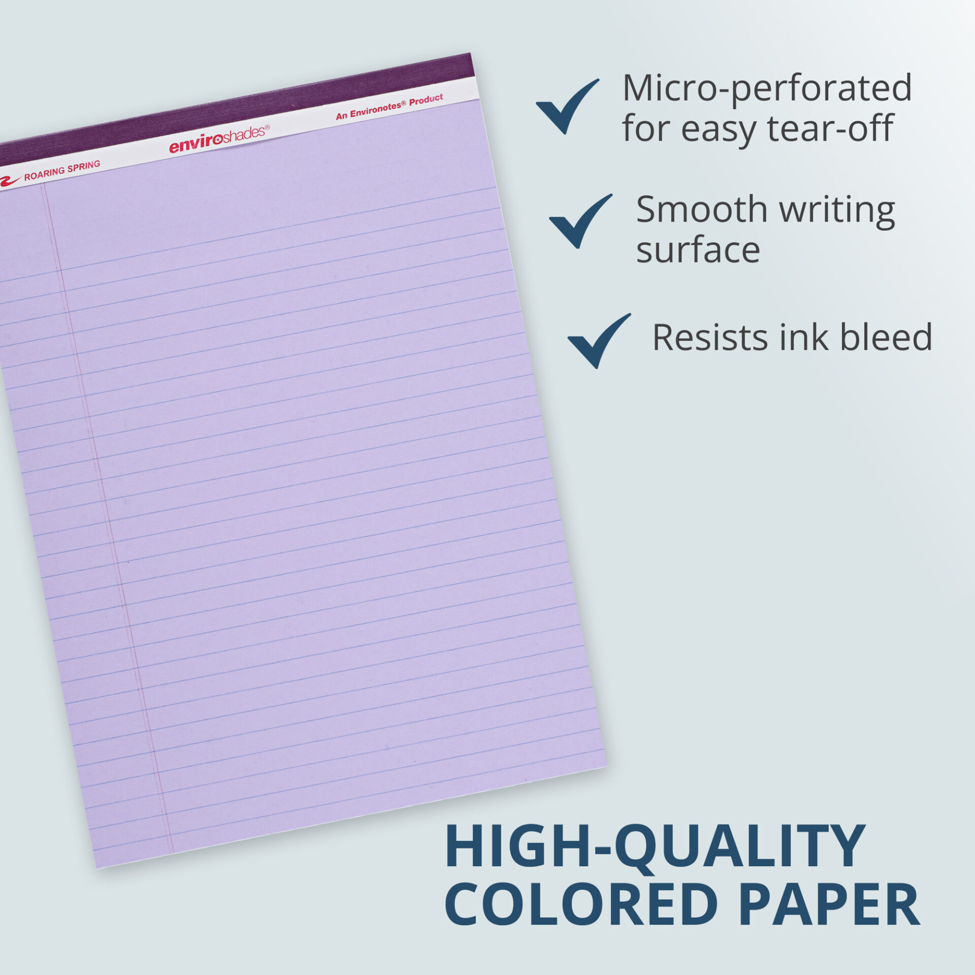 Enviroshades® Recycled Legal Pads, Legal Ruled, Orchid, Pack of 3