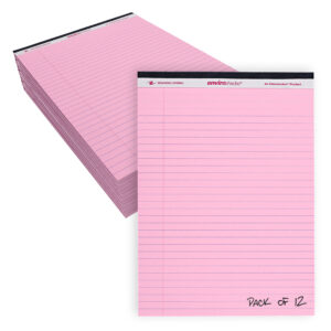 Enviroshades® Recycled Legal Pads, Legal Ruled, Pink, Pack of 12