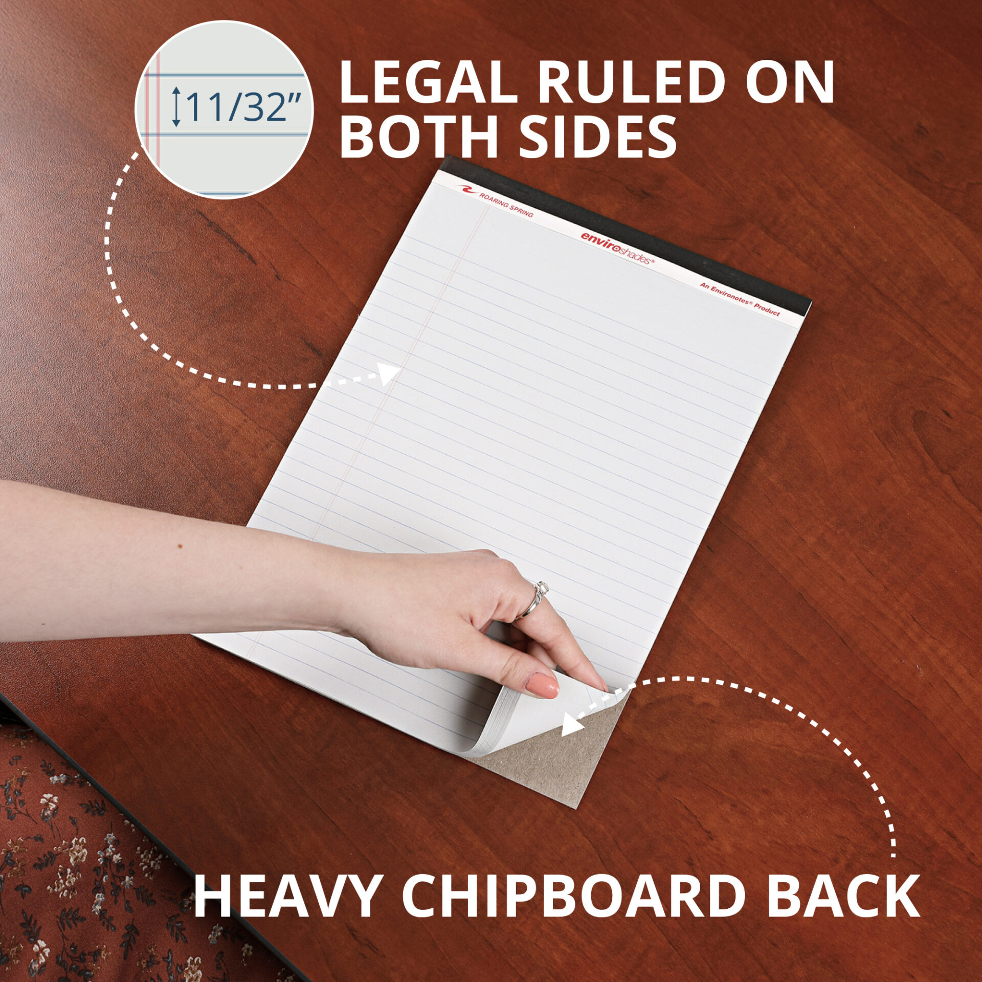 Enviroshades® Recycled Legal Pads, Legal Ruled, Gray, Pack of 3