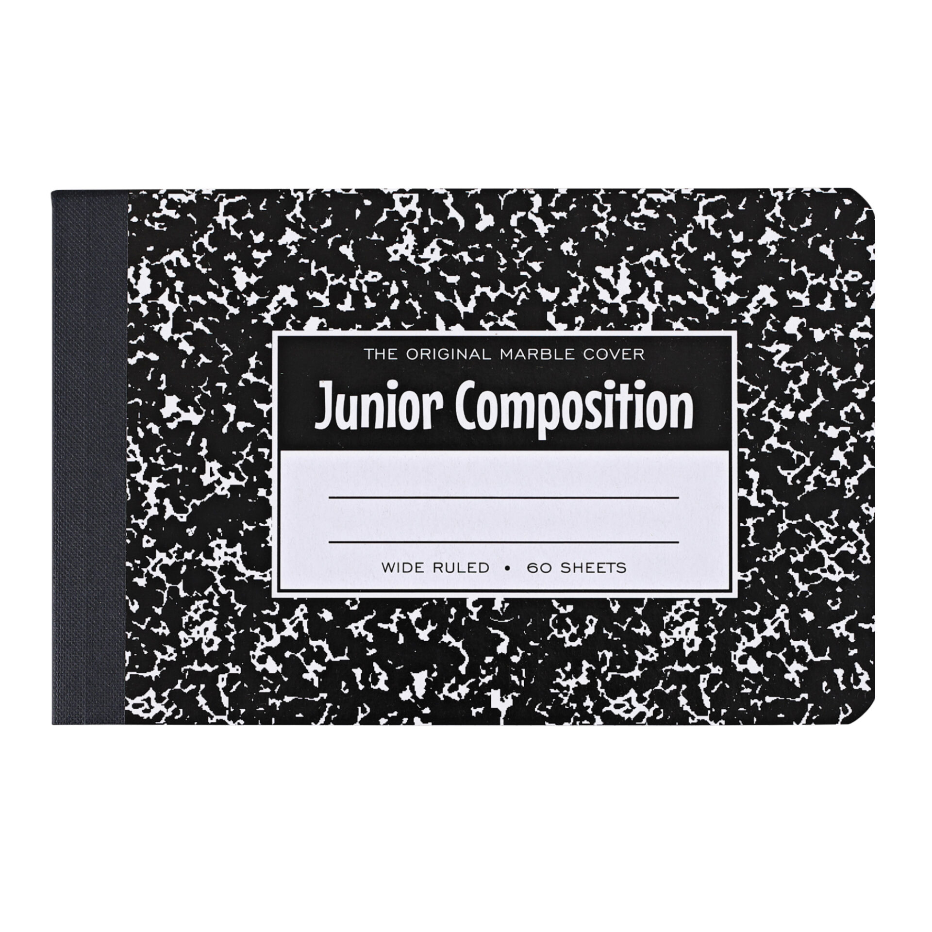 Junior Composition Book, Black Marble Cover