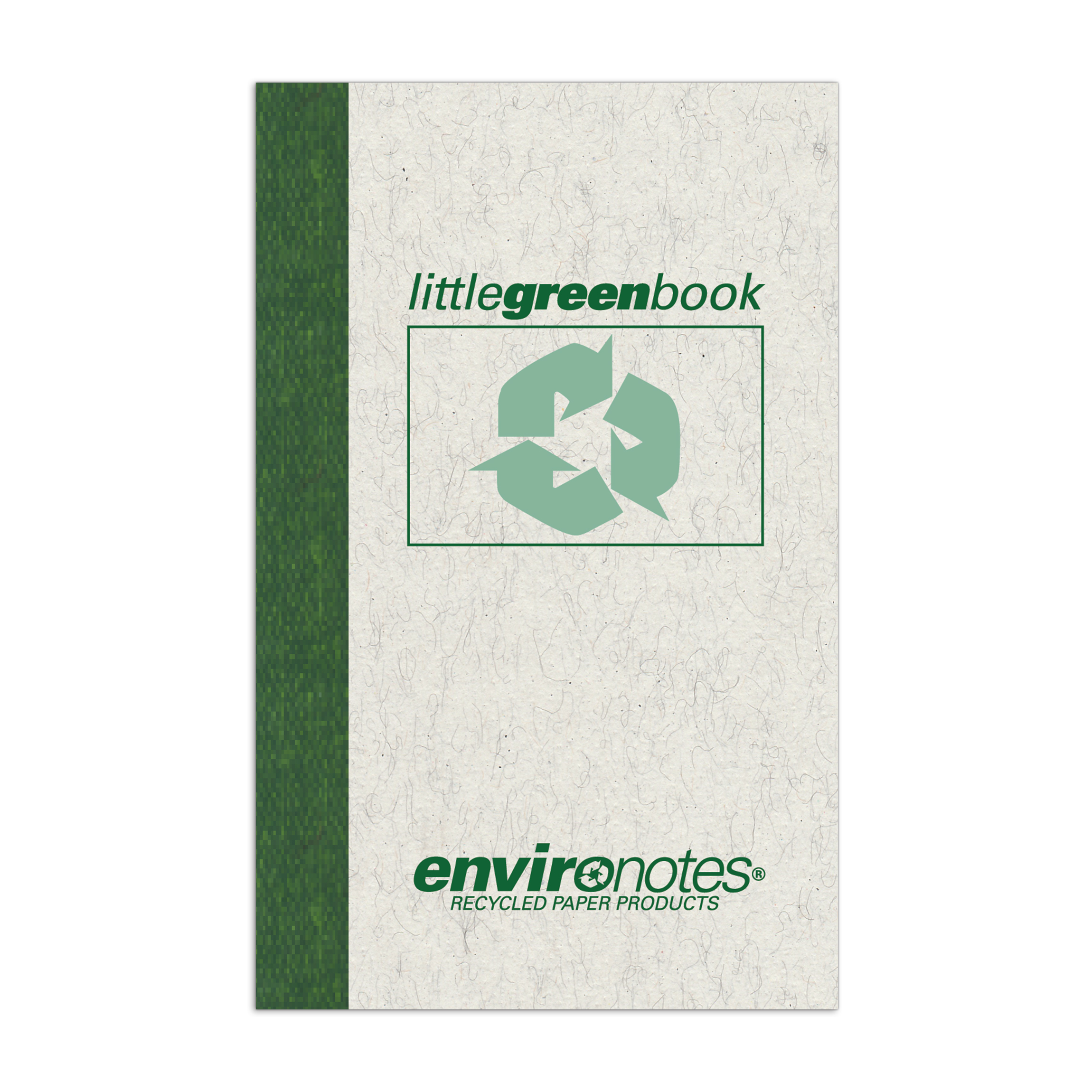 Environotes® Recycled Little Green Memo Book. Gray Cover