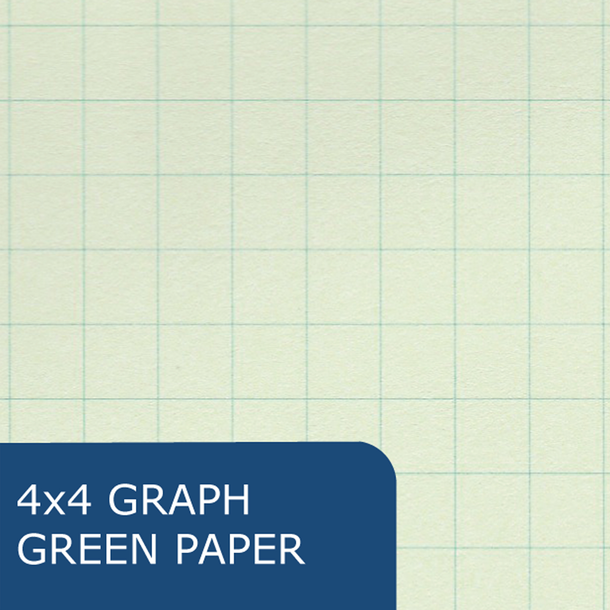 Oversize Lab Book with Numbered Pages, 4x4 Grid Ruled, 76 Sheets/152 Numbered Pages, 20 lb. Green Paper, Red Board Cover