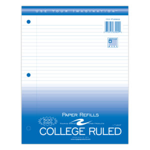 Loose Leaf Filler Paper, College Ruled, 500 Sheets