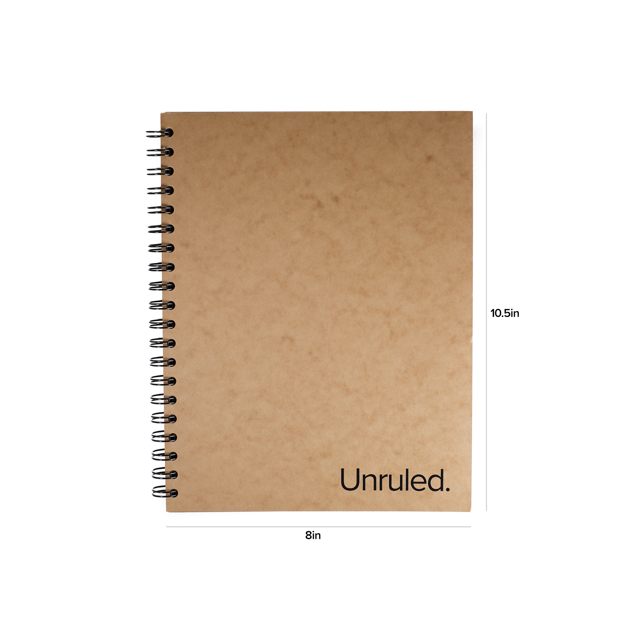 Unruled Notebook, Blank Pages, Heavyweight 60 lb. Paper