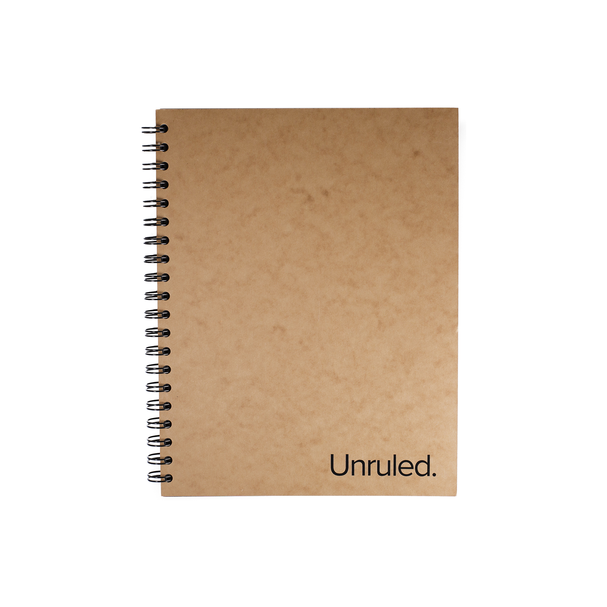 Unruled Dark Mode Notebook, Heavyweight 70 lb. Black Paper