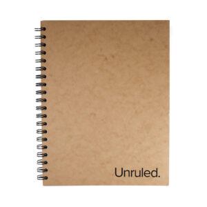 Unruled Dark Mode Notebook, Heavyweight 70 lb. Black Paper