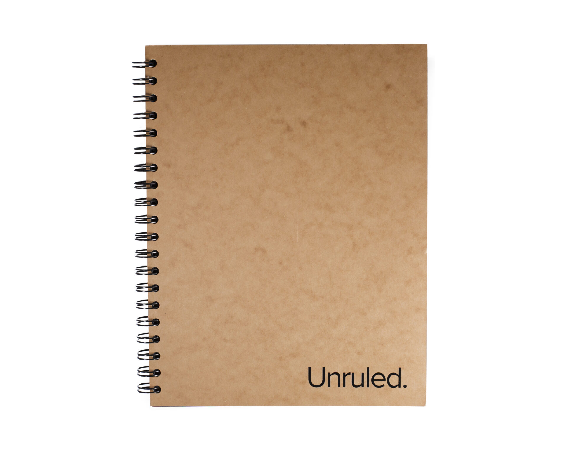 Unruled Dark Mode Notebook, Heavyweight 70 lb. Black Paper