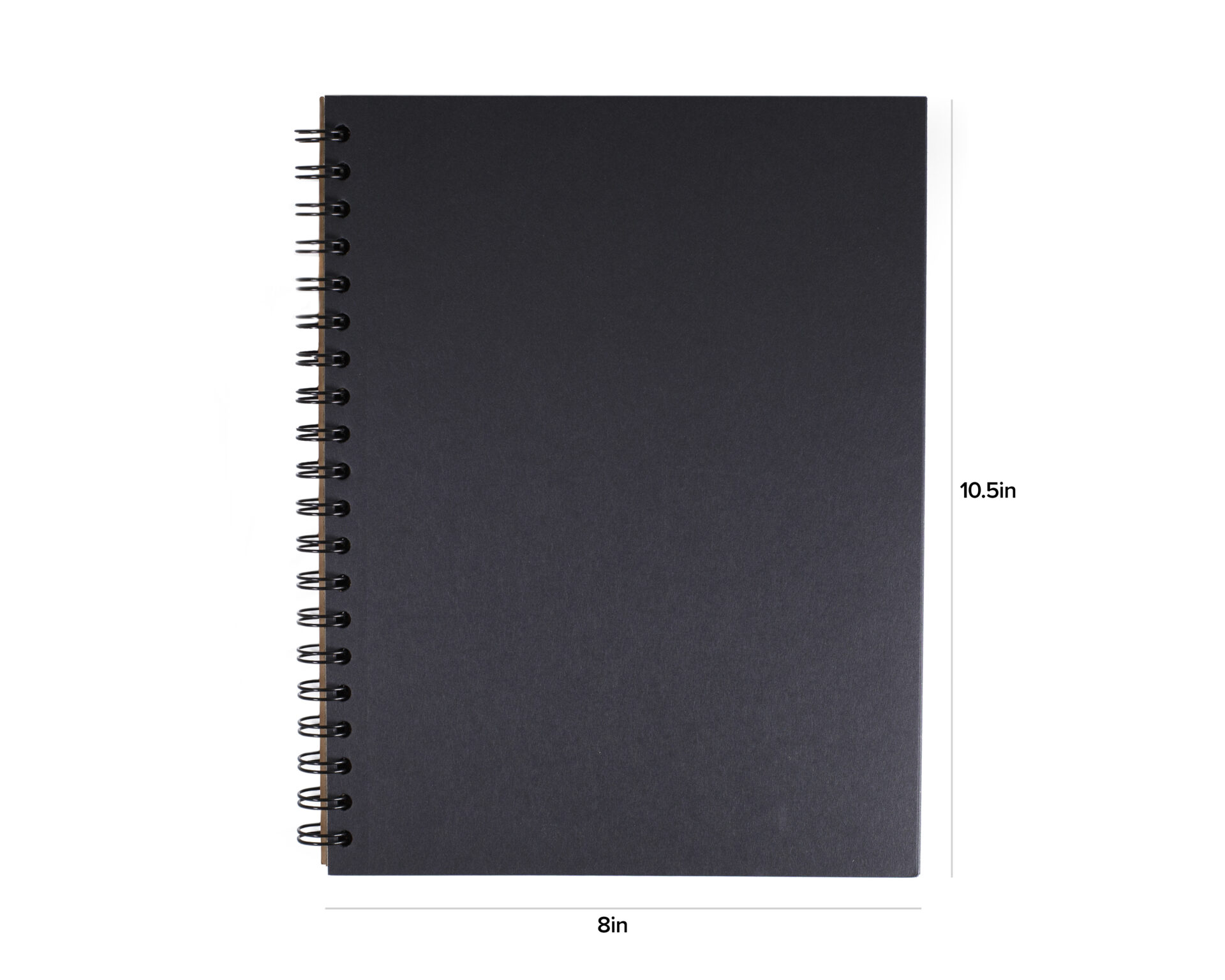 Unruled Dark Mode Notebook, Heavyweight 70 lb. Black Paper