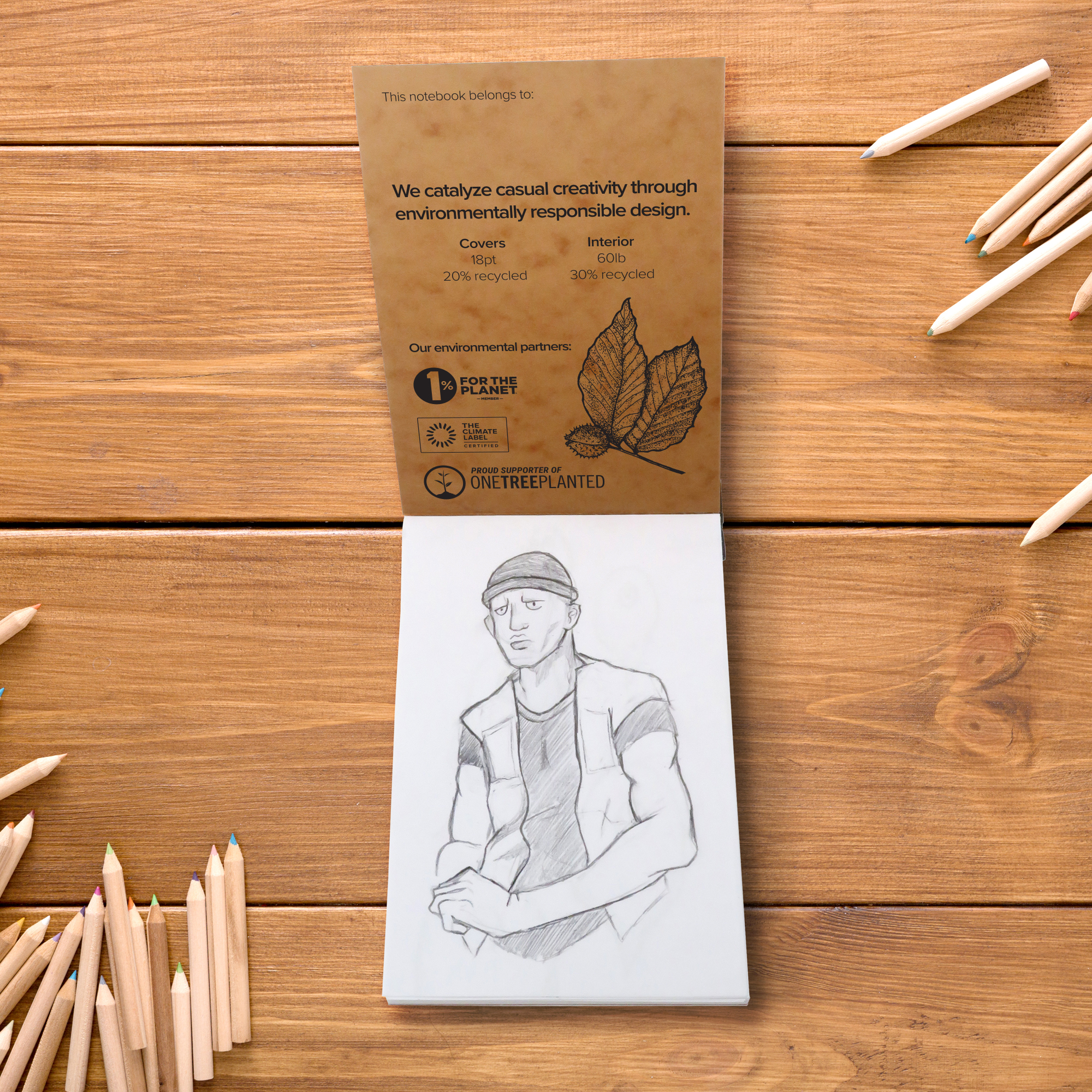 Unruled Mini Notebook, Blank Pages, Heavyweight 60 lb. Paper