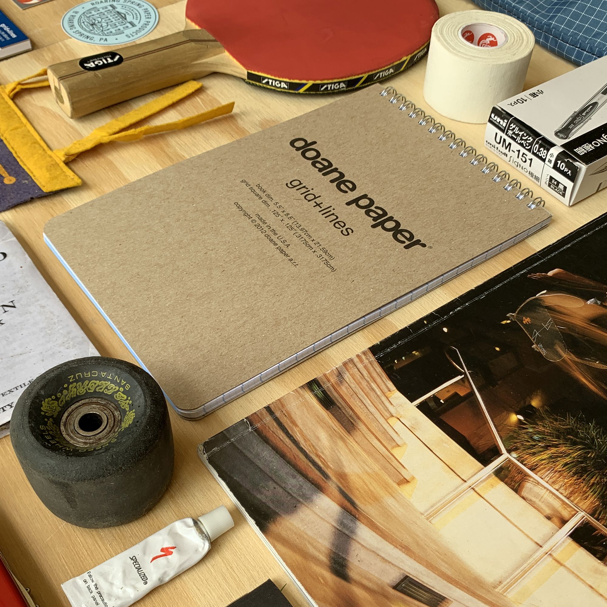 Doane PaperLarge Flap Jotter5.5" x 8.5" 40 SheetsGrid + Lines