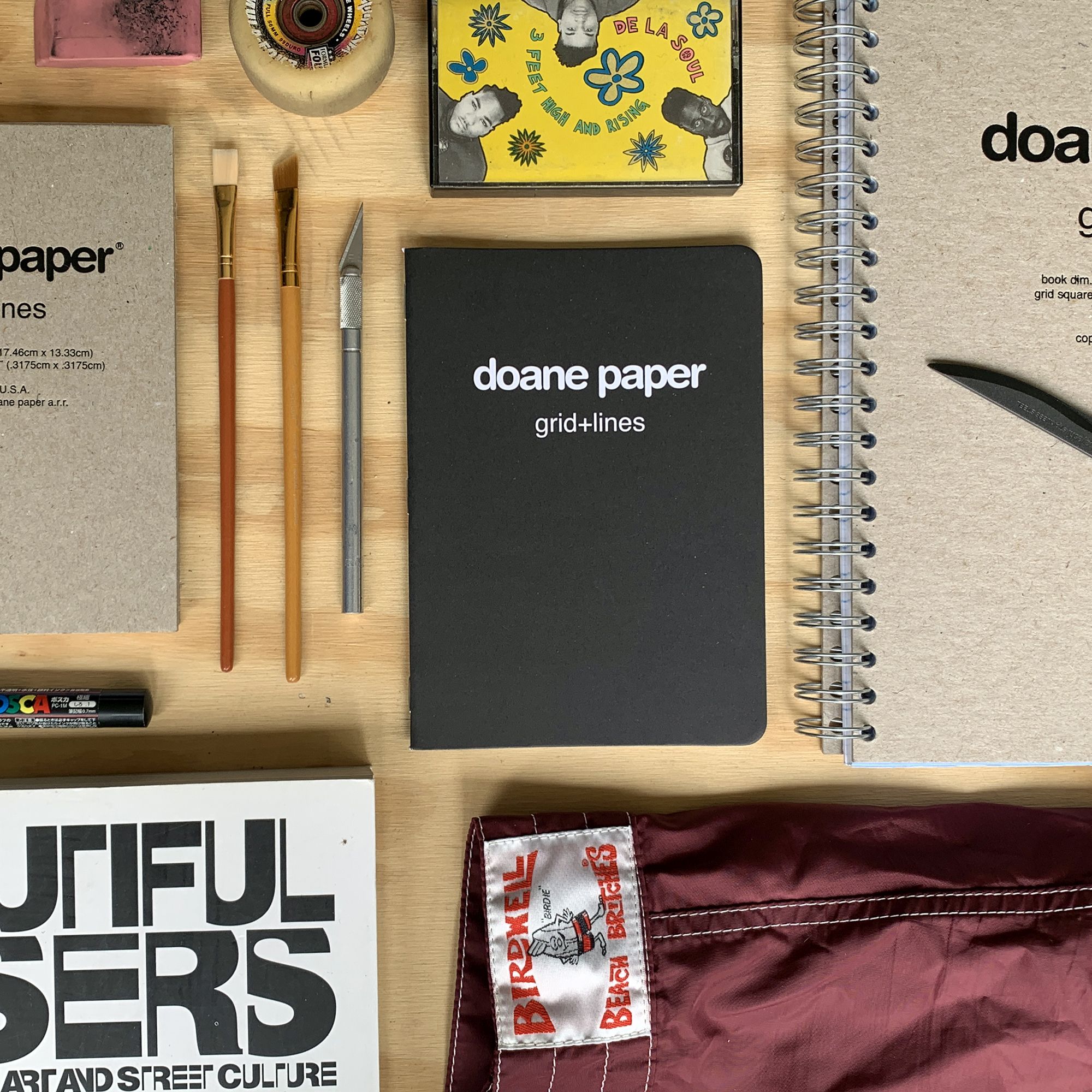 Doane PaperLarge Utility Notebook, Adventure Notebook, Pack of 37" x 5" 24 Sheets per book3 Pack, Black