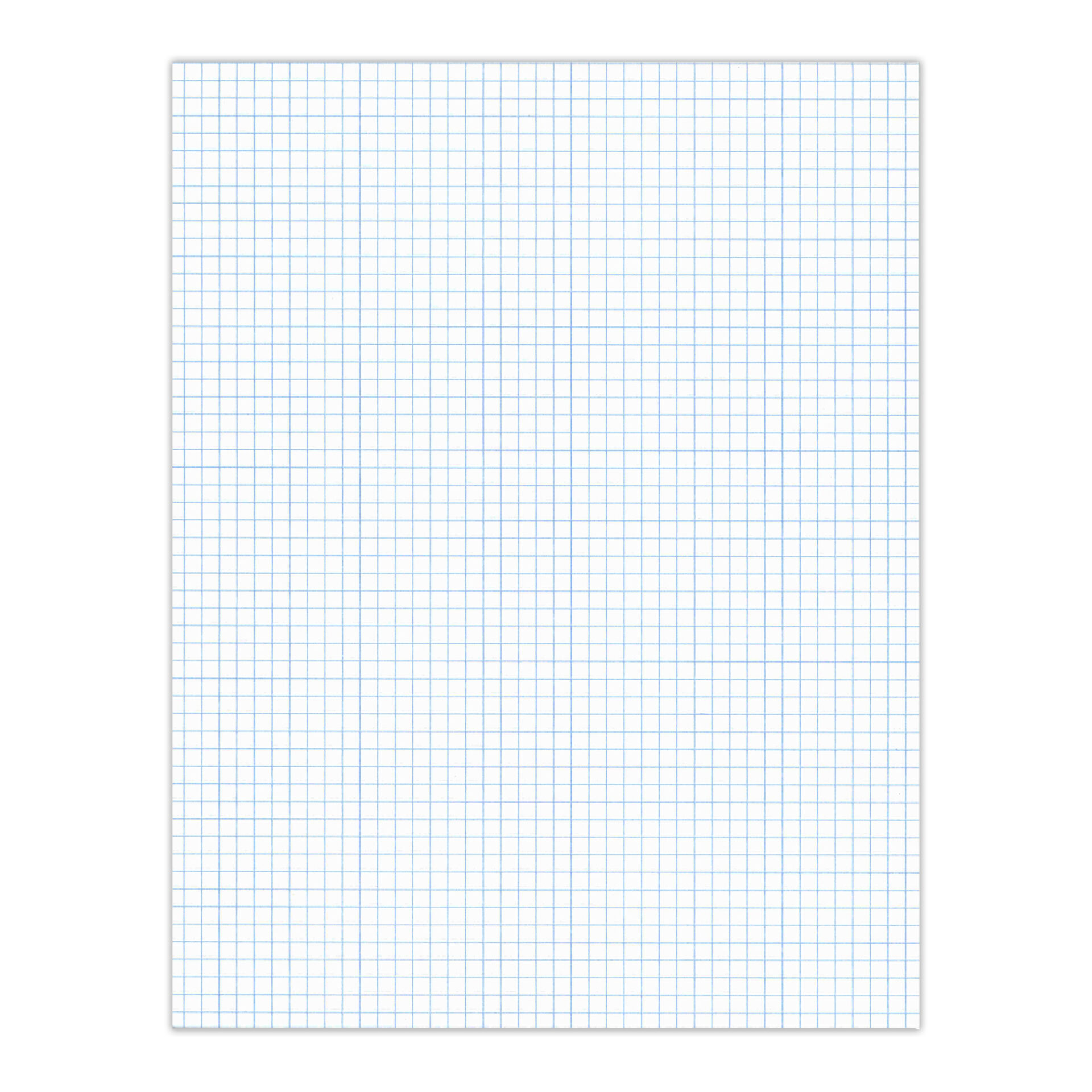 Legal Pad, Glued Top Bound, 5x5 Grid Ruled, White Paper
