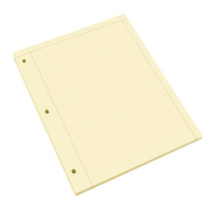 Engineering Pad, Frame Front 1/2" Right Margin, 100 Sheets, Heavyweight 20 lb. Buff Paper