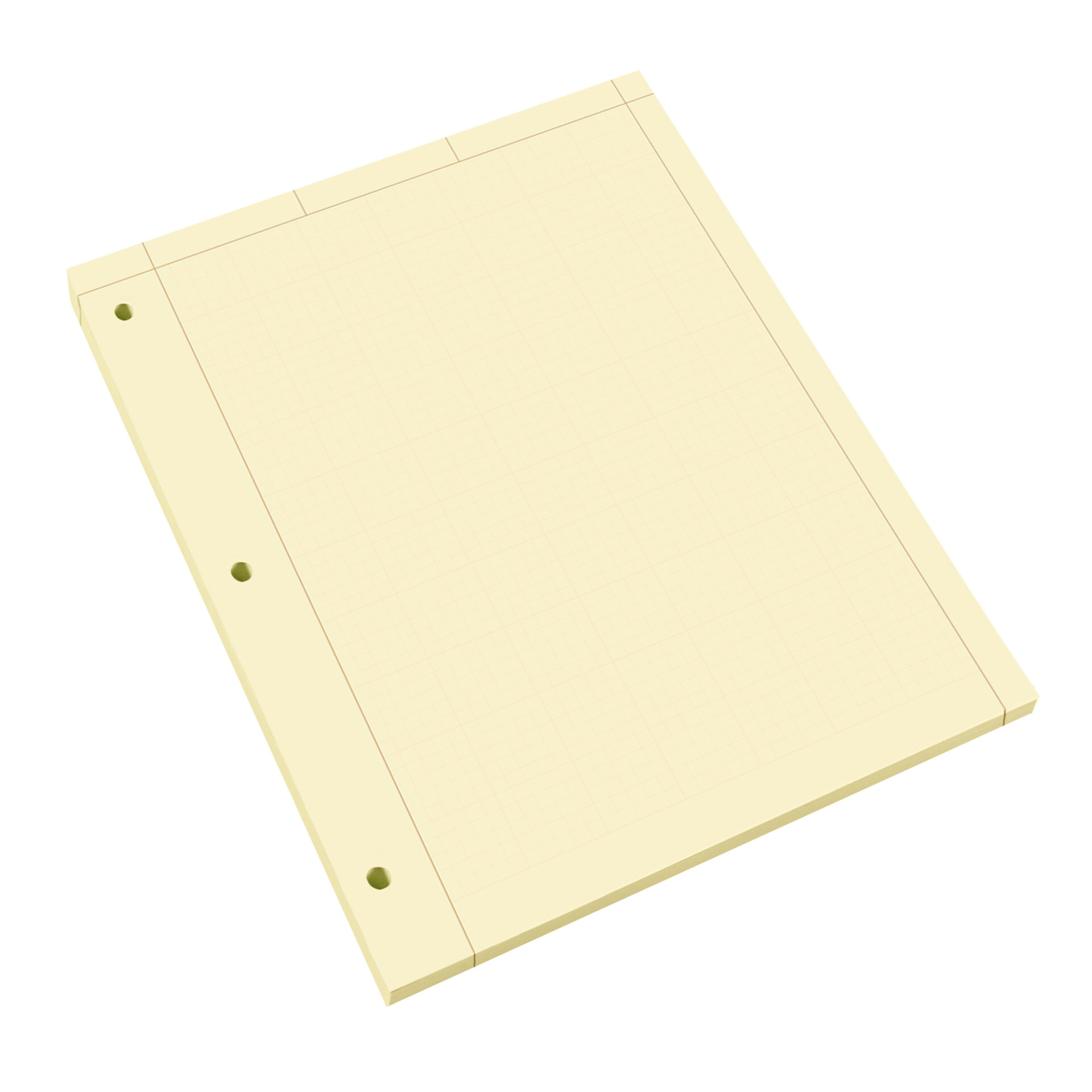 Engineering Pad, Frame Front 1/2" Right Margin, 100 Sheets, Heavyweight 20 lb. Buff Paper