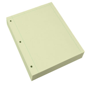 Engineering Filler Paper, Frame Front 1/2" Right Margin, 500 Sheets, Green Tint Paper