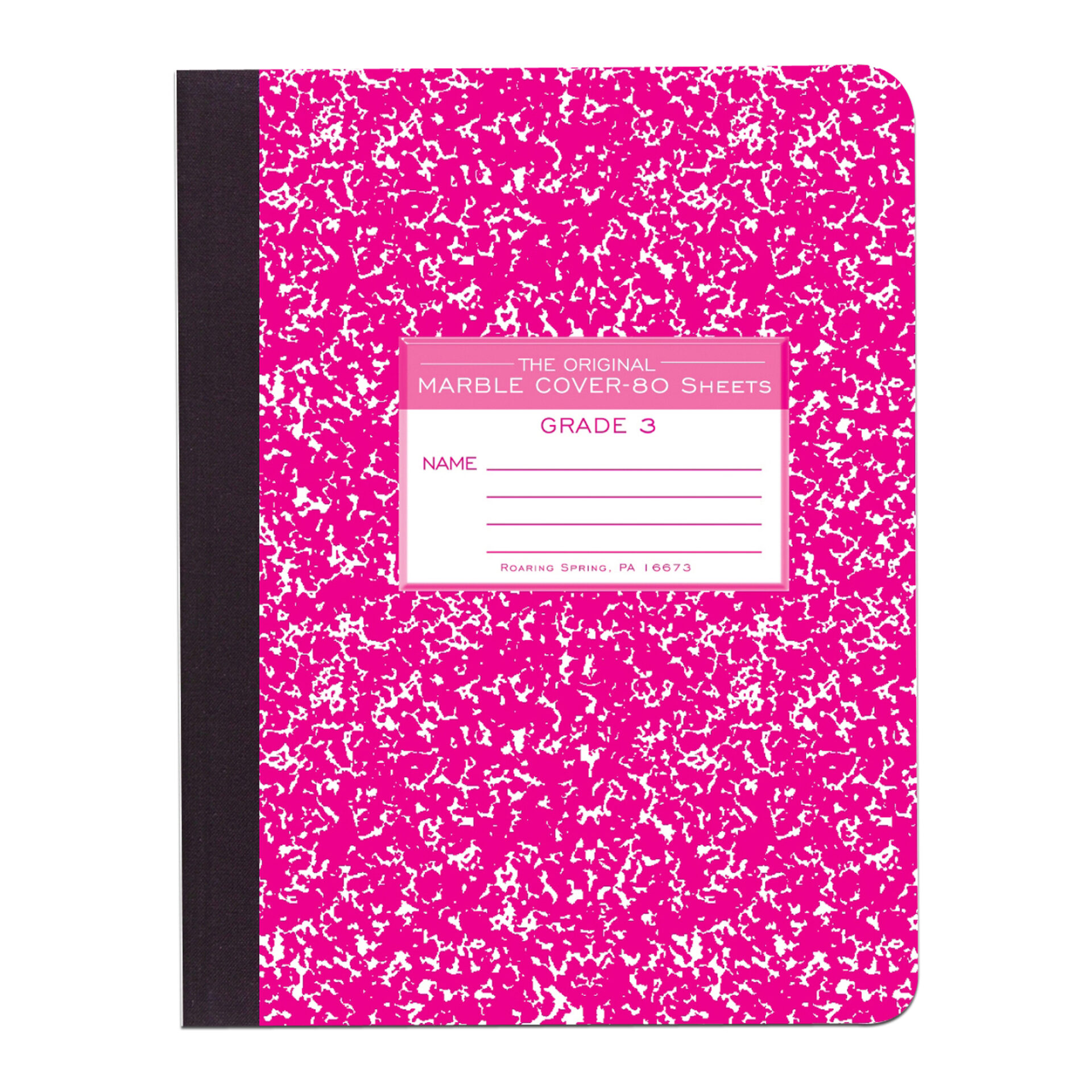 Hard Cover Composition Book, Grade School Ruled (Grade 3)