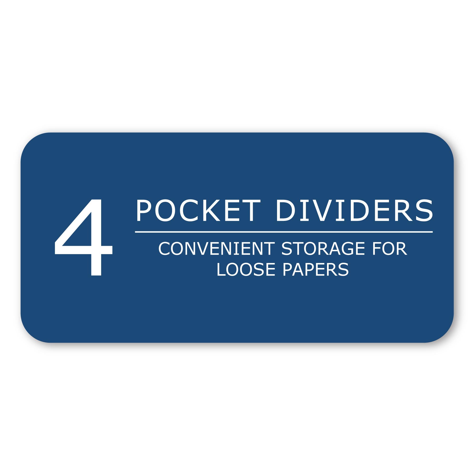 Four Subject Wirebound Notebook with 4 Double Pockets, College Ruled