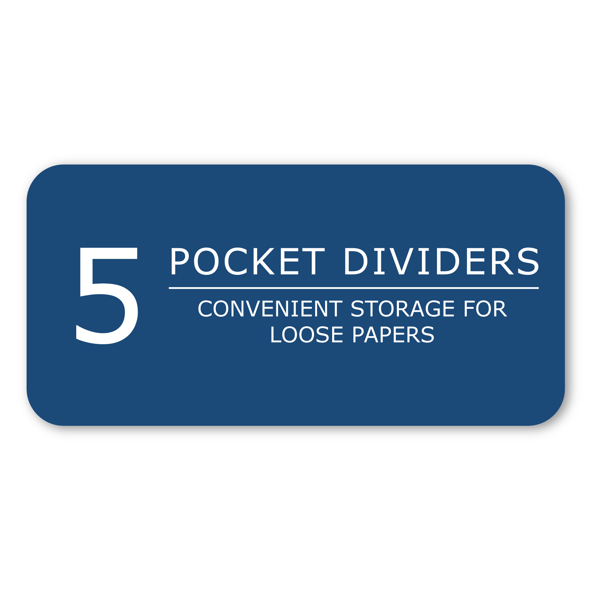 Five Subject Wirebound Notebook with Five Double Pockets, College Ruled