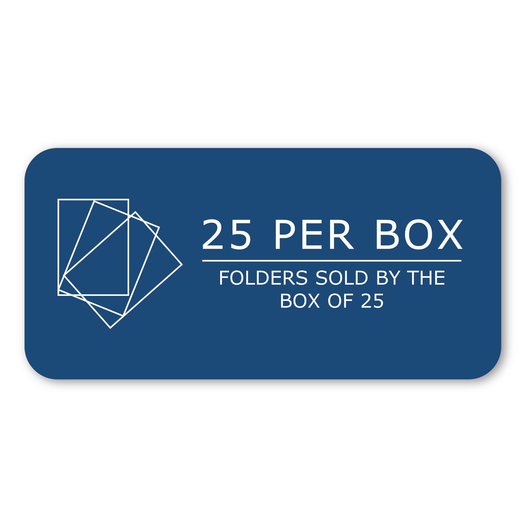 Embossed 3-Prong Pocket Folders, 25 per Box, Dark Blue