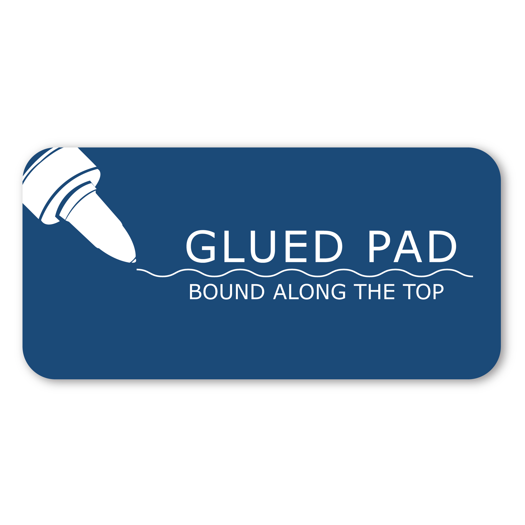 Boardroom Series Legal Pads, Wide Ruled, Gummed Glue Top, White Paper, Pack of 12