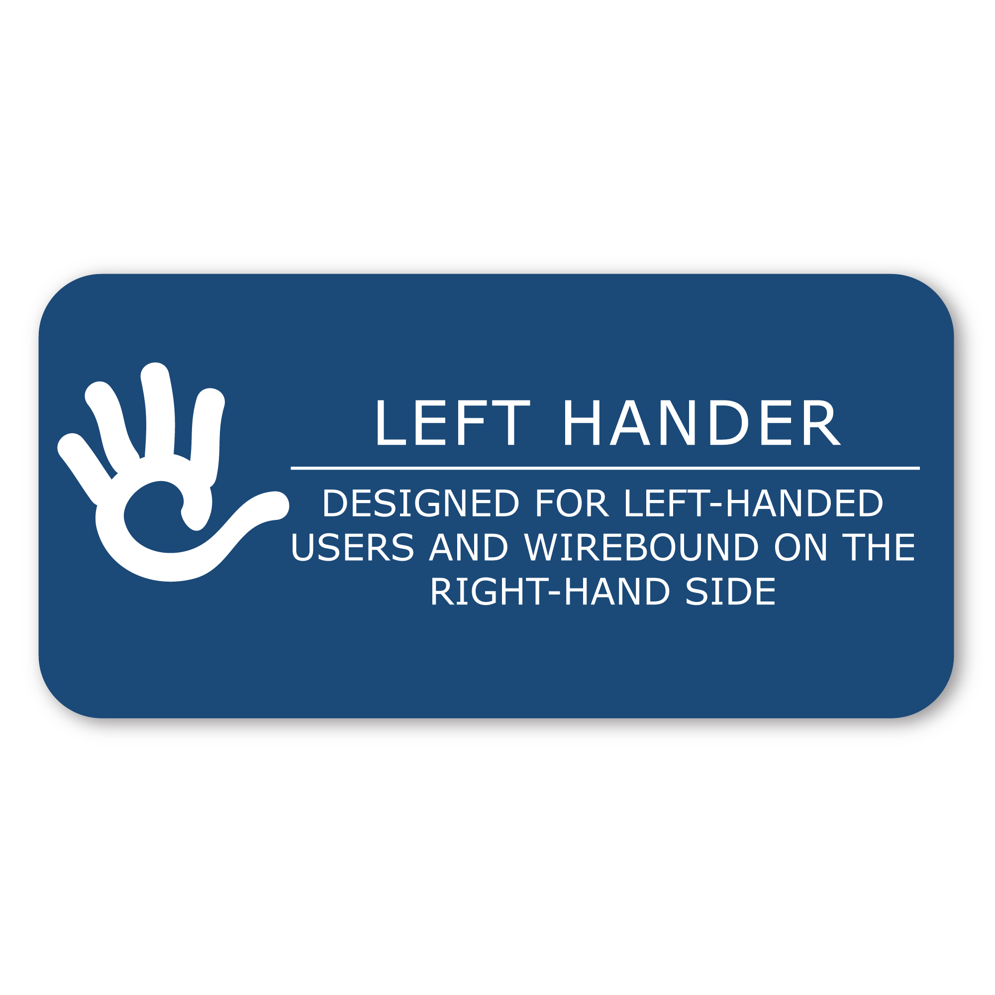 Lefty's Stasher© One Subject Wirebound Left-Handed Notebook with Cover Pocket, College Ruled